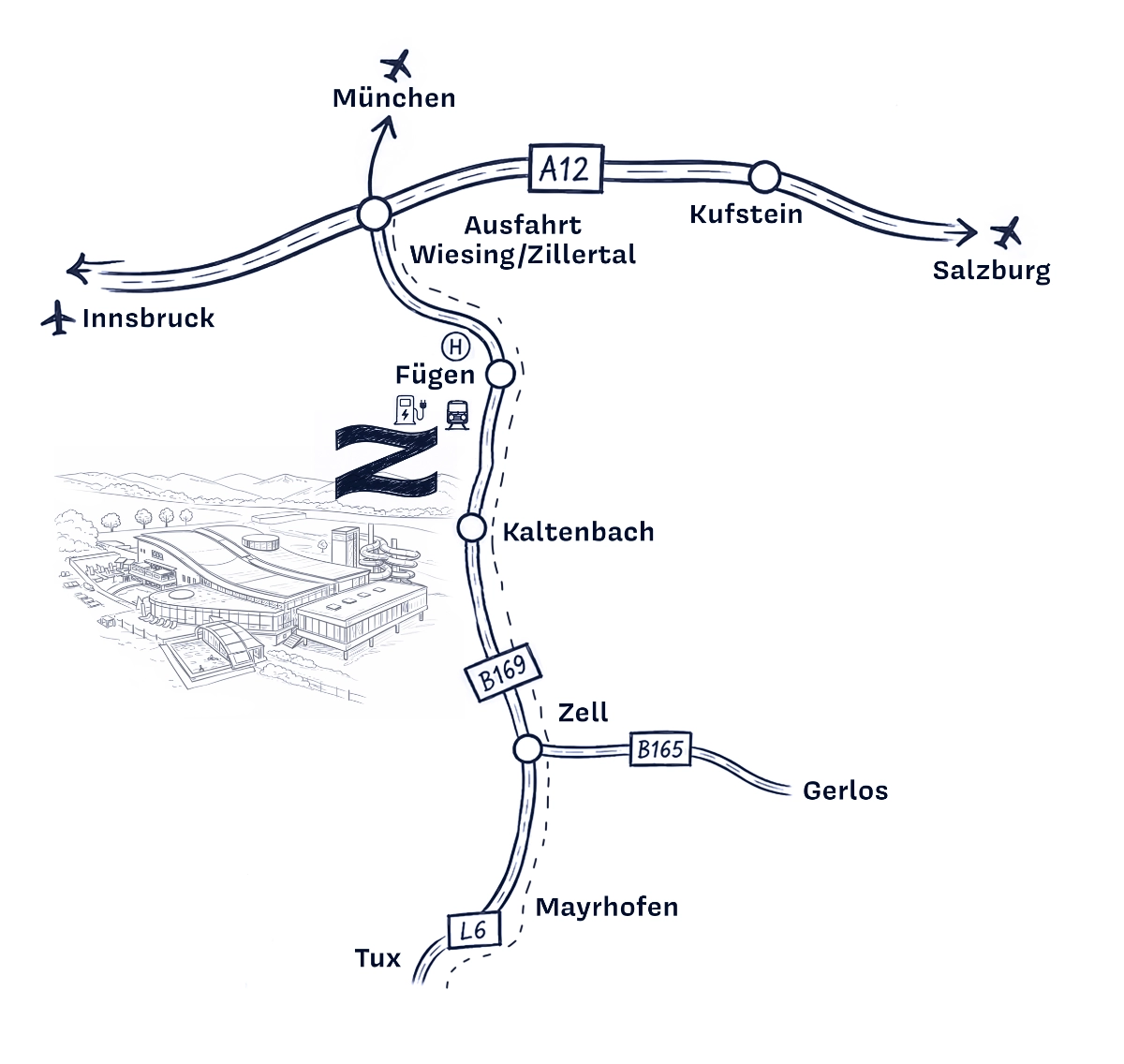 Directions to Therme Zillertal