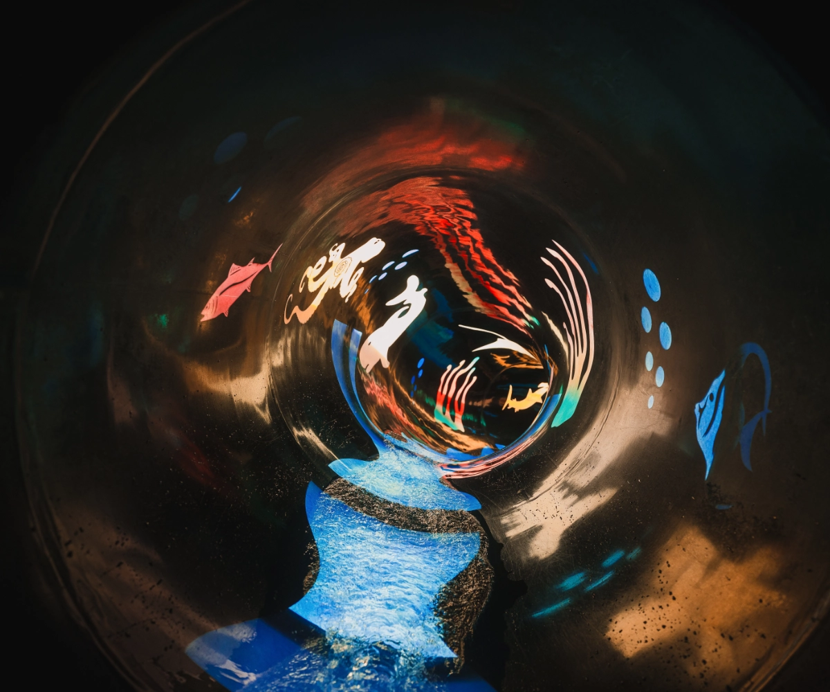 Black Hole Slide at Therme Zillertal