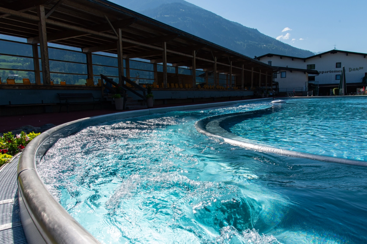 Strömungskanal Freibad Fügen
